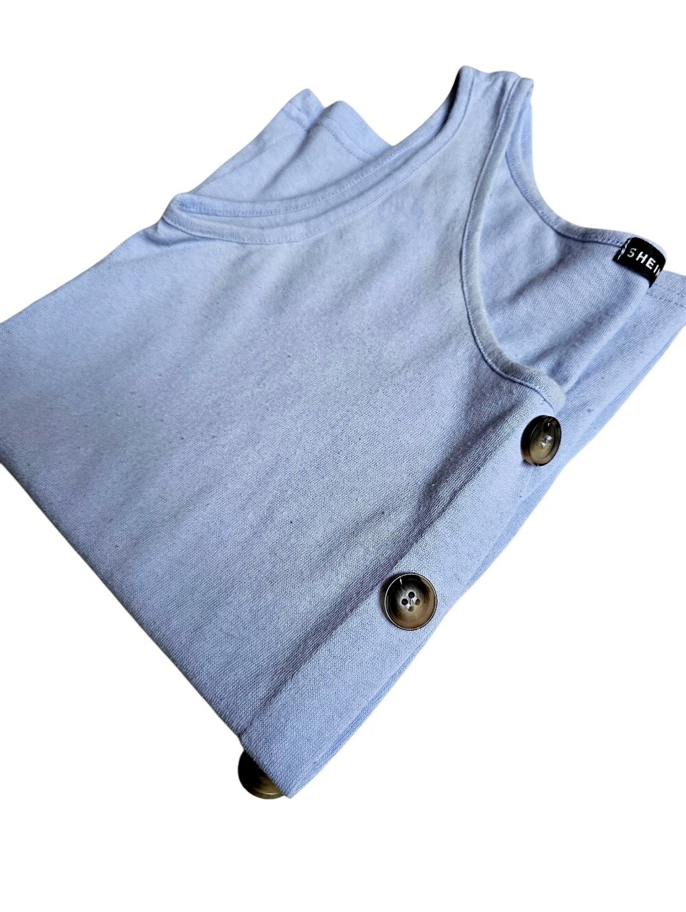 SHEIN Faux Button Up Pullover Tank Top - Size M - Picture 5 of 9